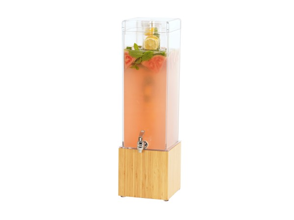Bamboo 3 Gallon Beverage Dispenser with Infusion Chamber